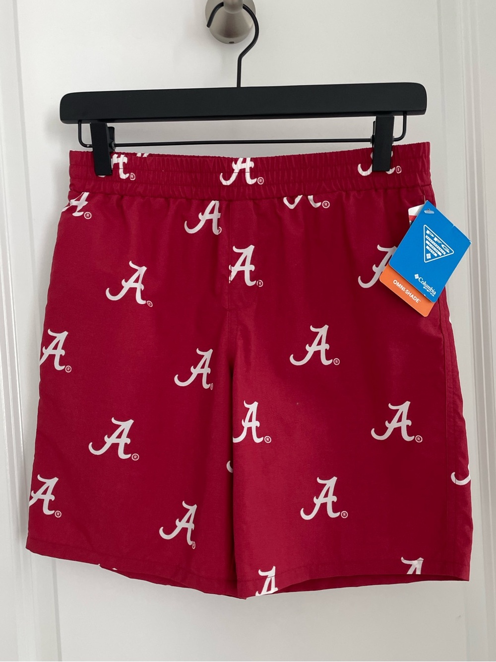 NEW Columbia Boys Alabama Crimson Tide Backcast Shorts Swimsuit Casual Team NWT